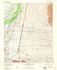 Alameda New Mexico Historical topographic map, 1:24000 scale, 7.5 X 7.5 Minute, Year 1960