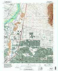 Alameda New Mexico Historical topographic map, 1:24000 scale, 7.5 X 7.5 Minute, Year 1990