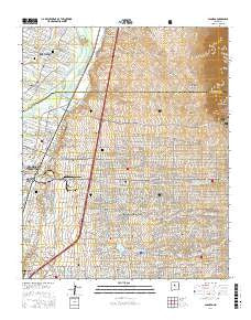 Alameda New Mexico Current topographic map, 1:24000 scale, 7.5 X 7.5 Minute, Year 2017