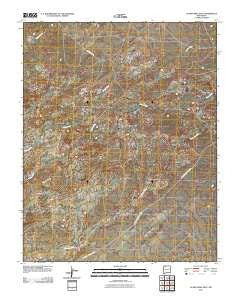 Alamo Mesa East New Mexico Historical topographic map, 1:24000 scale, 7.5 X 7.5 Minute, Year 2010