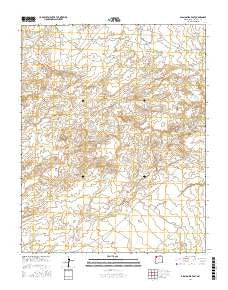 Alamo Mesa East New Mexico Current topographic map, 1:24000 scale, 7.5 X 7.5 Minute, Year 2017