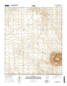 Alamo Mountain New Mexico Current topographic map, 1:24000 scale, 7.5 X 7.5 Minute, Year 2017