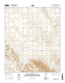 Alamo Mountain NE New Mexico Current topographic map, 1:24000 scale, 7.5 X 7.5 Minute, Year 2017