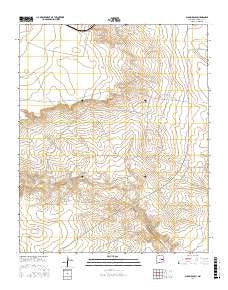 Alamo Ranch New Mexico Current topographic map, 1:24000 scale, 7.5 X 7.5 Minute, Year 2017