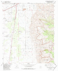 Alamogordo South New Mexico Historical topographic map, 1:24000 scale, 7.5 X 7.5 Minute, Year 1981