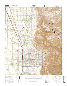 Alamogordo North New Mexico Current topographic map, 1:24000 scale, 7.5 X 7.5 Minute, Year 2017