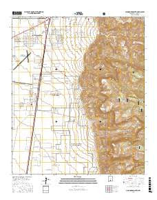 Alamogordo South New Mexico Current topographic map, 1:24000 scale, 7.5 X 7.5 Minute, Year 2017