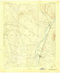 Albuquerque New Mexico Historical topographic map, 1:125000 scale, 30 X 30 Minute, Year 1893