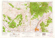 Albuquerque New Mexico Historical topographic map, 1:250000 scale, 1 X 2 Degree, Year 1962