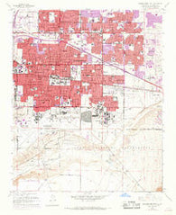 Albuquerque East New Mexico Historical topographic map, 1:24000 scale, 7.5 X 7.5 Minute, Year 1960