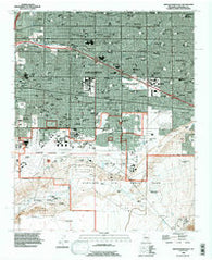Albuquerque East New Mexico Historical topographic map, 1:24000 scale, 7.5 X 7.5 Minute, Year 1990