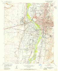 Albuquerque West New Mexico Historical topographic map, 1:24000 scale, 7.5 X 7.5 Minute, Year 1954