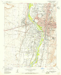 Albuquerque West New Mexico Historical topographic map, 1:24000 scale, 7.5 X 7.5 Minute, Year 1954