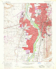 Albuquerque West New Mexico Historical topographic map, 1:24000 scale, 7.5 X 7.5 Minute, Year 1960