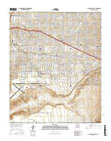Albuquerque East New Mexico Current topographic map, 1:24000 scale, 7.5 X 7.5 Minute, Year 2017
