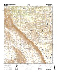 Algerita Canyon New Mexico Current topographic map, 1:24000 scale, 7.5 X 7.5 Minute, Year 2017