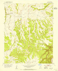 Alire New Mexico Historical topographic map, 1:24000 scale, 7.5 X 7.5 Minute, Year 1953