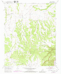 Alire New Mexico Historical topographic map, 1:24000 scale, 7.5 X 7.5 Minute, Year 1953