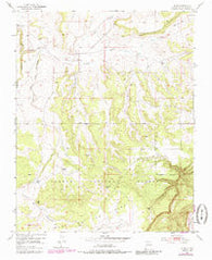 Alire New Mexico Historical topographic map, 1:24000 scale, 7.5 X 7.5 Minute, Year 1953