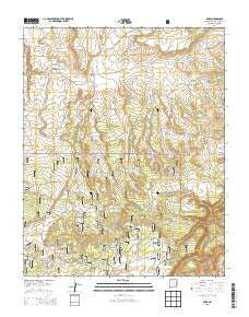 Alire New Mexico Current topographic map, 1:24000 scale, 7.5 X 7.5 Minute, Year 2013