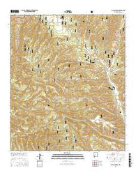 Allie Canyon New Mexico Current topographic map, 1:24000 scale, 7.5 X 7.5 Minute, Year 2017