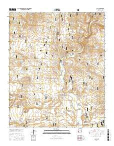 Alma New Mexico Current topographic map, 1:24000 scale, 7.5 X 7.5 Minute, Year 2017