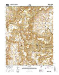 Alps Mesa New Mexico Current topographic map, 1:24000 scale, 7.5 X 7.5 Minute, Year 2017