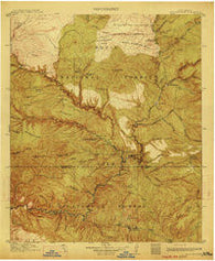 Alum Mountain New Mexico Historical topographic map, 1:125000 scale, 30 X 30 Minute, Year 1913