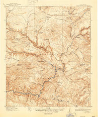 Alum Mountain New Mexico Historical topographic map, 1:125000 scale, 30 X 30 Minute, Year 1913