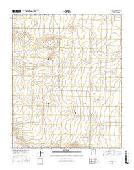 Amistad New Mexico Current topographic map, 1:24000 scale, 7.5 X 7.5 Minute, Year 2017