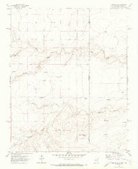 Amistad SE New Mexico Historical topographic map, 1:24000 scale, 7.5 X 7.5 Minute, Year 1971