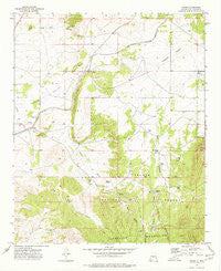 Ancho New Mexico Historical topographic map, 1:24000 scale, 7.5 X 7.5 Minute, Year 1973