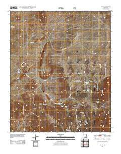 Ancho New Mexico Historical topographic map, 1:24000 scale, 7.5 X 7.5 Minute, Year 2011