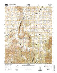 Ancho New Mexico Current topographic map, 1:24000 scale, 7.5 X 7.5 Minute, Year 2013