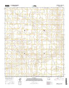 Andrews Place New Mexico Current topographic map, 1:24000 scale, 7.5 X 7.5 Minute, Year 2017