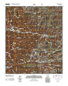 Angus New Mexico Historical topographic map, 1:24000 scale, 7.5 X 7.5 Minute, Year 2011