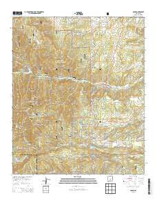 Angus New Mexico Current topographic map, 1:24000 scale, 7.5 X 7.5 Minute, Year 2013