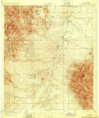 Animas Peak New Mexico Historical topographic map, 1:62500 scale, 15 X 15 Minute, Year 1920