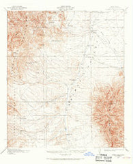 Animas Peak New Mexico Historical topographic map, 1:62500 scale, 15 X 15 Minute, Year 1918