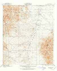 Animas Peak New Mexico Historical topographic map, 1:62500 scale, 15 X 15 Minute, Year 1918