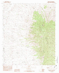 Animas Peak New Mexico Historical topographic map, 1:24000 scale, 7.5 X 7.5 Minute, Year 1982