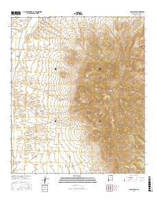 Animas Peak New Mexico Current topographic map, 1:24000 scale, 7.5 X 7.5 Minute, Year 2017