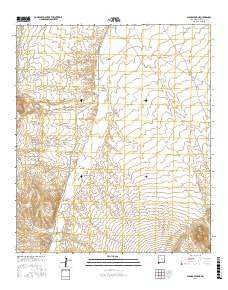 Animas Peak NE New Mexico Current topographic map, 1:24000 scale, 7.5 X 7.5 Minute, Year 2017