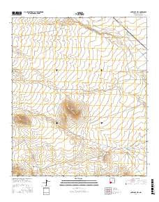 Antelope Hill New Mexico Current topographic map, 1:24000 scale, 7.5 X 7.5 Minute, Year 2017