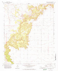 Apache Canyon New Mexico Historical topographic map, 1:24000 scale, 7.5 X 7.5 Minute, Year 1971