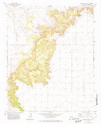 Apache Canyon New Mexico Historical topographic map, 1:24000 scale, 7.5 X 7.5 Minute, Year 1971