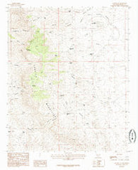 Apache Gap New Mexico Historical topographic map, 1:24000 scale, 7.5 X 7.5 Minute, Year 1985