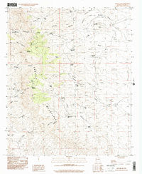 Apache Gap New Mexico Historical topographic map, 1:24000 scale, 7.5 X 7.5 Minute, Year 1996