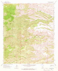 Apache Peak New Mexico Historical topographic map, 1:24000 scale, 7.5 X 7.5 Minute, Year 1963