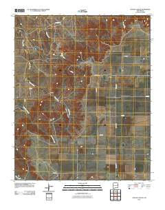 Apache Canyon New Mexico Historical topographic map, 1:24000 scale, 7.5 X 7.5 Minute, Year 2010